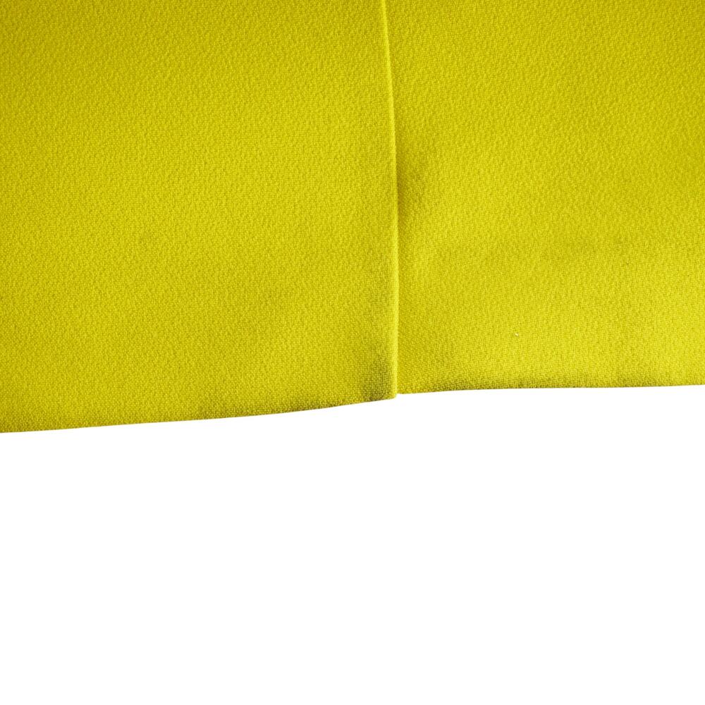 Safiyaa Avery Bright Yellow Draped Crepe Asymmetric Midi Dress Size 10 - Picture 6 of 13